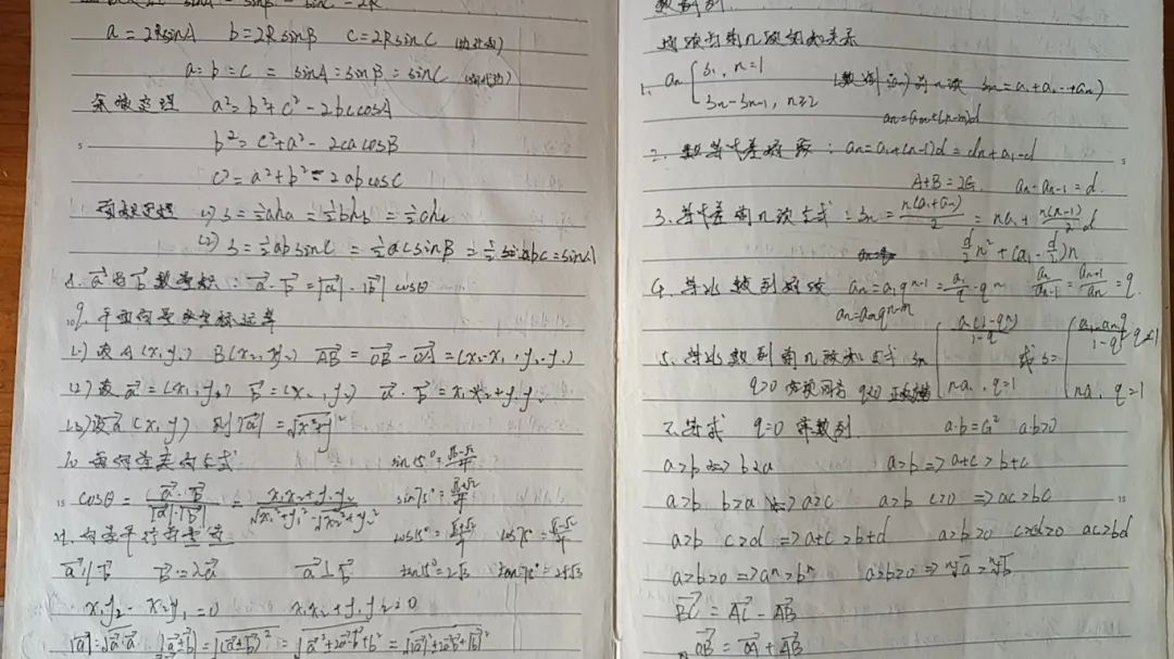 2025届博启高职高考榜样力量·冯造生数学笔记